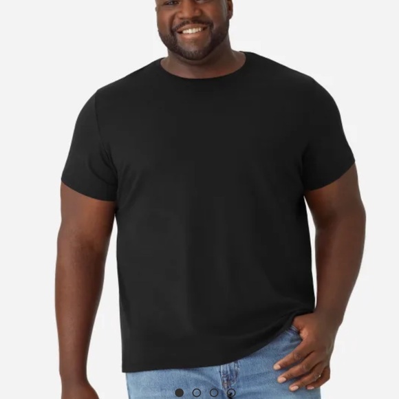 bombas men’s pima cotton crew neck t-shirt in black - Picture 4 of 6